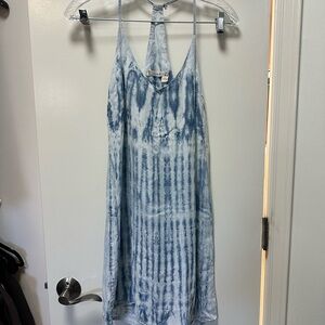 Free People Blue and White Mini Dress